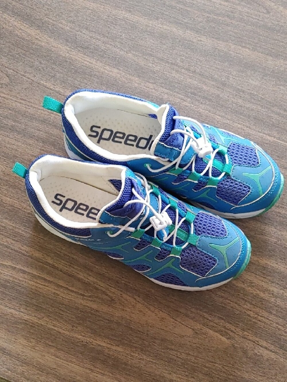 Speedo Blue Teal Women's Water Shoe Athletic Sneakers - Picture 2 of 5